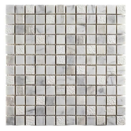 Carrelage mosaïque Carrara