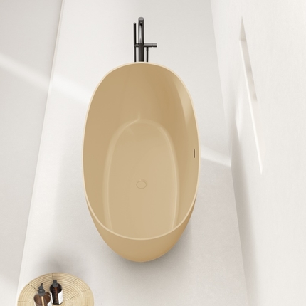 Baignoire îlot Caramelo 160 cm solid surface