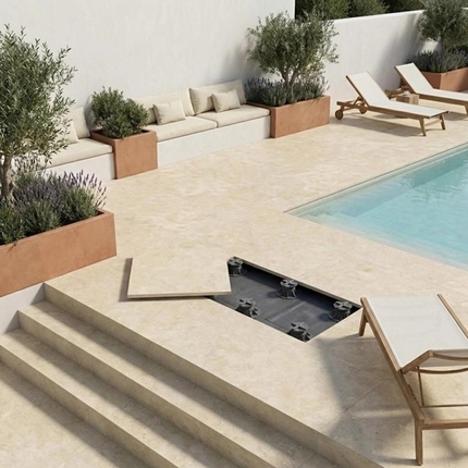 Carrelage Éléments Pebbles Bocciardata 20 MM