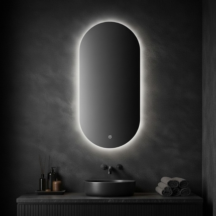 45 cm LED-spiegel Ovalis