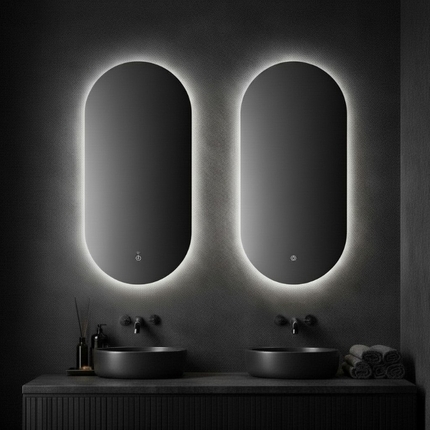 45 cm LED-spiegel Ovalis