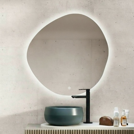 Miroir LED organique Noom 80 cm 