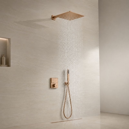 Kit de douche encastrable Click carré