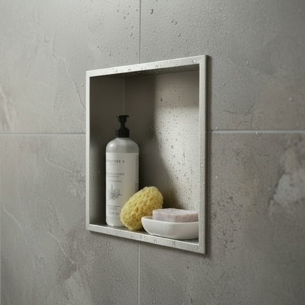 Niche chrome brossée 30 et 60 cm 