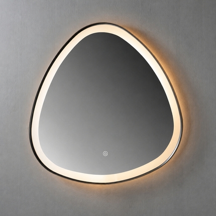 Miroir Alvéa 80 cm noir 