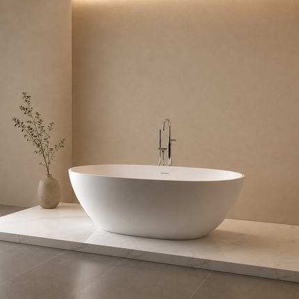 Baignoire solid surface Ice 165 cm 