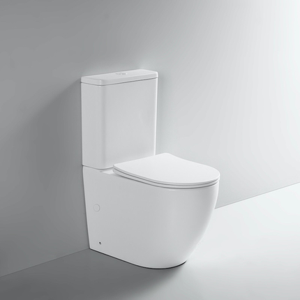 Rimless floor-standing toilet Shine matte white