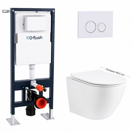 Pack WC suspendu O-Flush compact