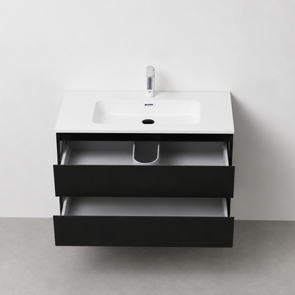 Meuble Alia 90 cm noir mat 