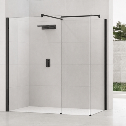 double combination shower enclosure
