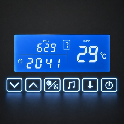 TWINKLE Bluetooth LED-spiegel 100 cm tot 160 cm