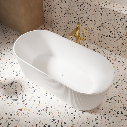 Baignoire Ilot blanc mat Ark 170 cm 