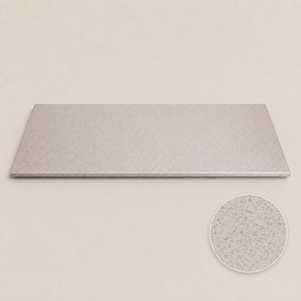 Plan de toilette en terrazzo beige grosso