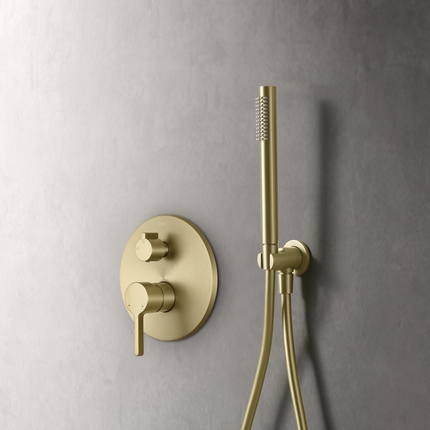 Kit de douche encastrable Cezela mural rond