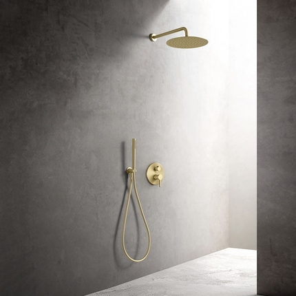 Kit de douche encastrable Cezela mural rond