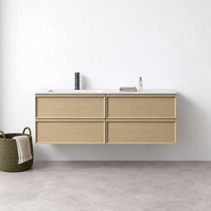Meuble Bordo chêne 140 cm excentré