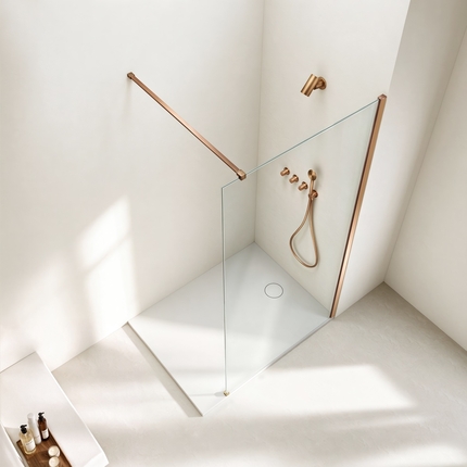 Paroi de douche italienne transparente