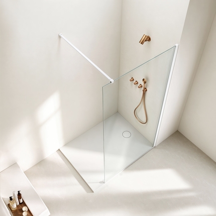 Paroi de douche italienne transparente