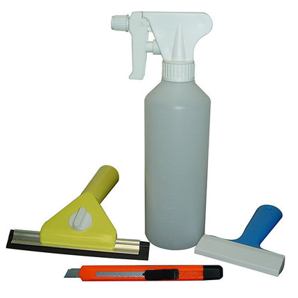 Kit de pose pour stickers et adhesif