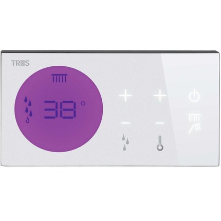 Kit douche encastrable électronique Slima 50 cm et Led Tres