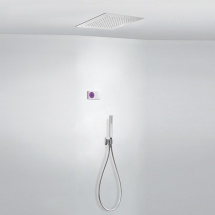 Kit douche encastrable électronique Slimo 40 et 50 cm Tres