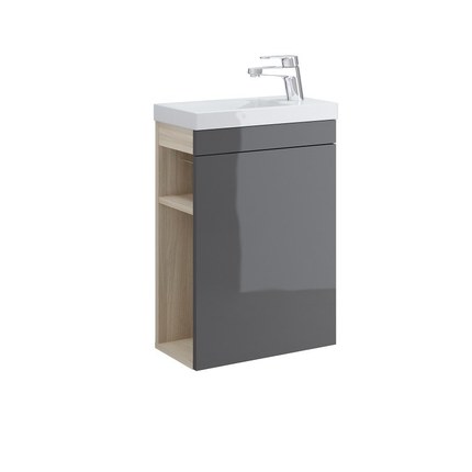 Meuble lave mains Smarty gris