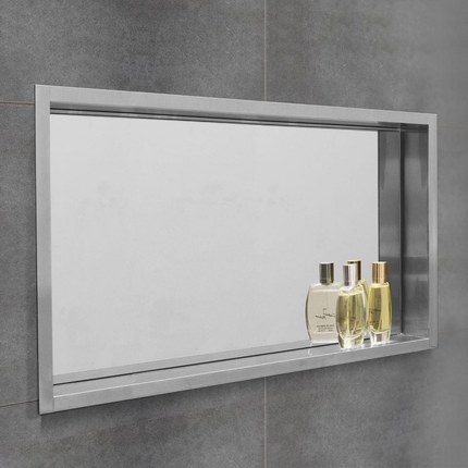 Niche de douche encastrable avec miroir intégré