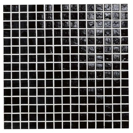 Mosaïque unie noir brillant