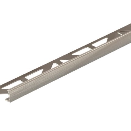 Profilé carrelage en équerre titane brossé 10, 12 mm