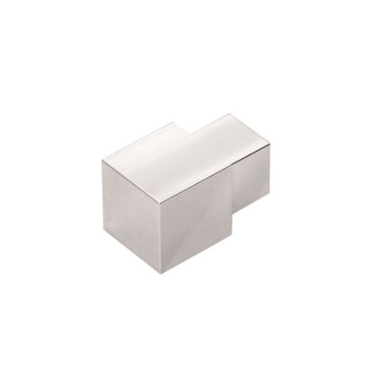 Bouchon d'angle pour profilé carré argent, noir et or