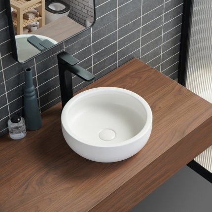 Vasque blanc mat Cerclo 36 cm