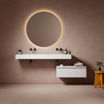 Ensemble double vasque Sisa et meuble 80 cm