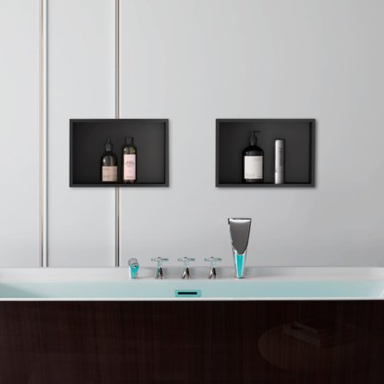 Niche noir mat 30 et 60 cm