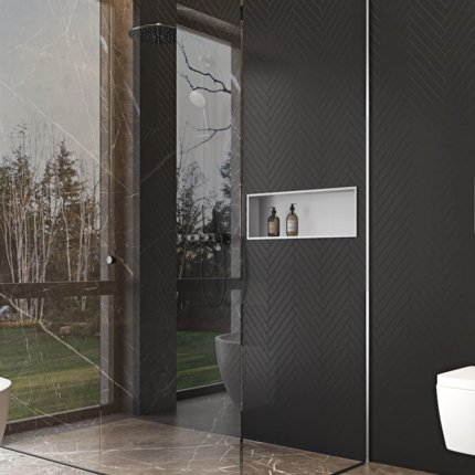 Niche chrome brossée 30 et 60 cm
