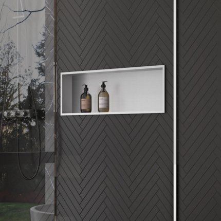 Niche chrome brossée 30 et 60 cm