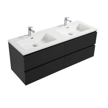 Vasque Alicia 140 cm bllanc brillant