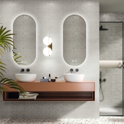 Miroir 45 cm led Ovalis