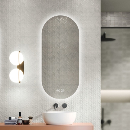 Miroir 45 cm led Ovalis