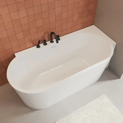 Baignoire îlot d'angle Line droite ou gauche 170 cm