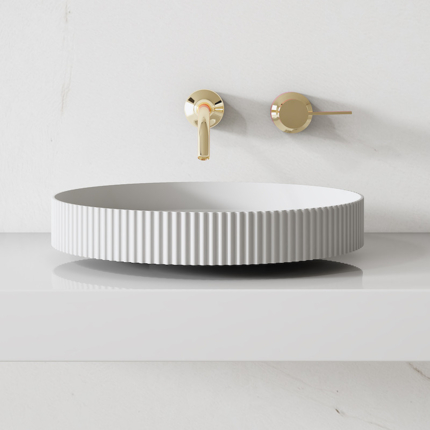 Vasque à poser solid surface Plissé 40 cm