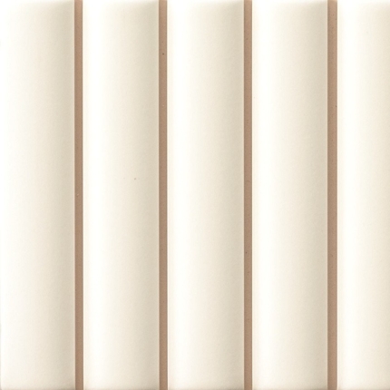 Faïence murale 3D Flute mat