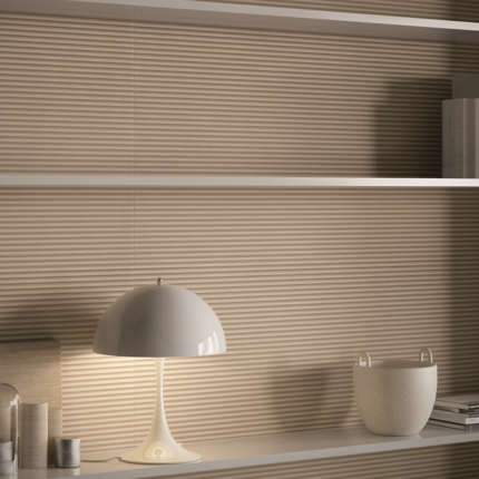 Carrelage Terrae cannelé mat 60 x 120 cm