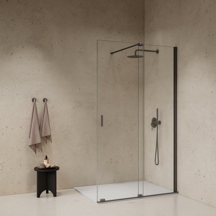 Paroi à l'italienne avec coulissante Ingenia 120 cm 