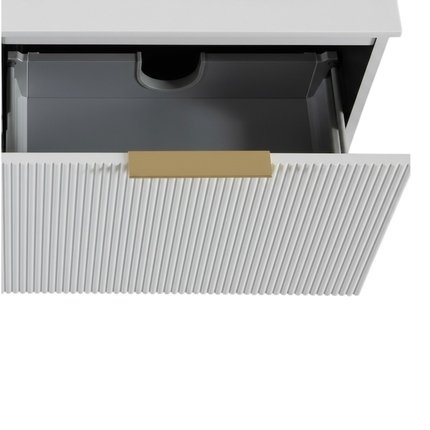 Meuble Stripes blanc 140 cm plan