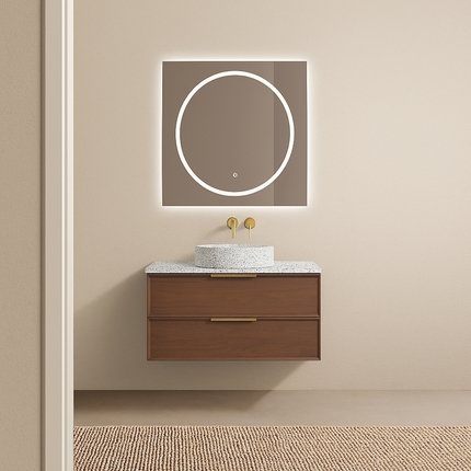 Meuble Borda Noyer plan en terrazzo