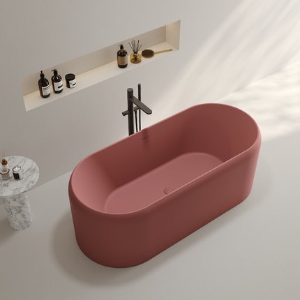 Baignoire Sakura rose poudrée 170 cm 