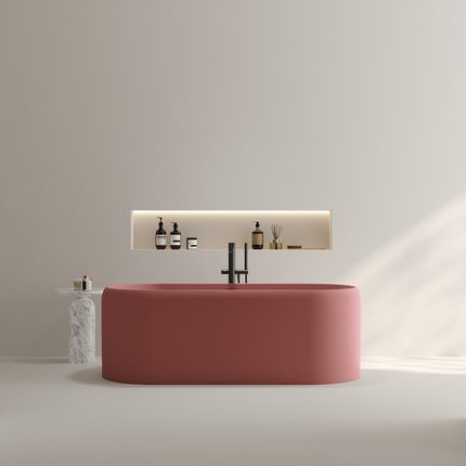 Baignoire Sakura rose poudrée 170 cm 