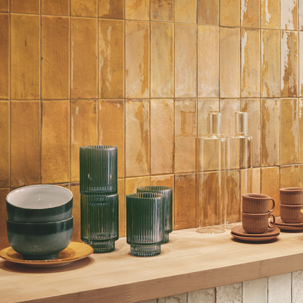 Carrelage mural Forme Majolica brillant 7.5 x 20 cm