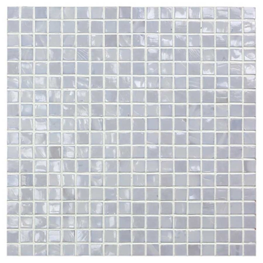 Mosaïque unie Gris métallisé