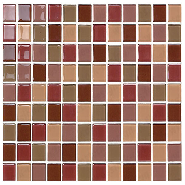 Mosaïque mix Rouge / Marron